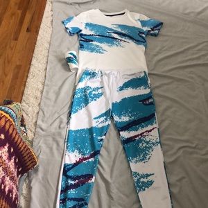 90s theme cup sweat suit